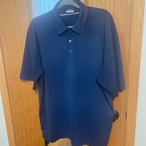 Nike Men's Navy Blue Short-Sleeve Polo